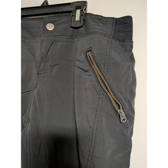 Athleta Womens Black Cargo Jogger Pants Ripstop Hiking Travel Size 8 - Picture 3 of 14